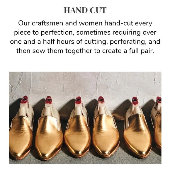 George Esquivel Champagne Colored Metallic Leather Slide Sandals - Picture 11 of 11